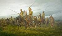 The 12th Lancers at Moy, France, on 28 August 1914