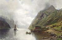 Fjord Landscape with Figures