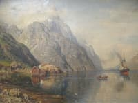 Norwegian Fjord with Ships