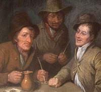 Three Men Conversing