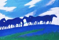 Horses against the Sky