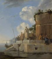 A Coastal Ruin in Italy