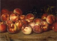 Still Life with Peaches and Grapes