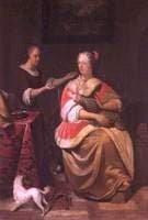 Interior with a Woman, a Child and a Maidservant