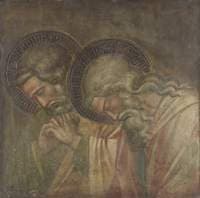 Two Haloed Mourners