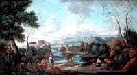 Classical Landscape with a Woman Standing