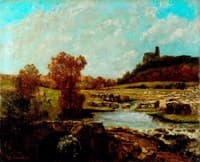 Landscape with the Chatel St Denis, Scey-en-Varais