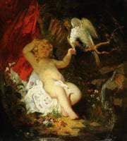 Boy with a Parrot