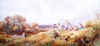 Children Running down a Hill