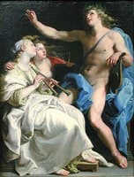 Apollo and two Muses