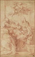Holy Family with St Elisabeth and St John the Baptist as a Child