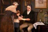 Vaccination: Dr Jenner Performing His First Vaccination, 1796