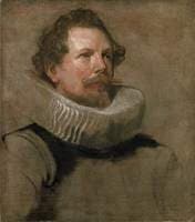 Head of a Bearded Man Wearing a Wheel Ruff