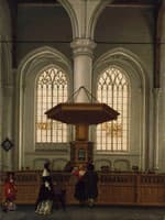 Interior of the Laurenskerk at Rotterdam