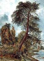 Ruin, and Landscape with a Stream