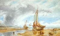 Shore Scene with Trawlers