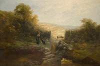 Shepherdess with Sheep