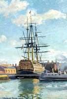 HMS 'Victory' in Dry Dock
