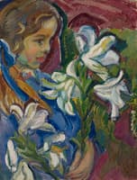 The Artist's Daughter with Lilies