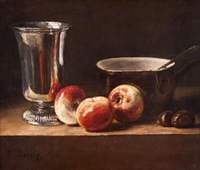 Still Life with Apples and a Silver Goblet