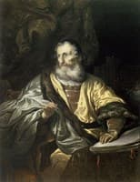 King David Writing Psalms