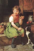 Girl with Cat