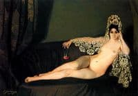 Nude in Mantilla with a Carnation
