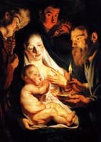 The Holy Family with Shepherds