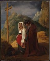Italian Couple at a Roadside Shrine
