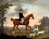 Noel Hill, 1st Lord Berwick (?), on a Horse, with Hounds