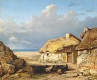 Fishermen's Cottages near Boulogne-sur-Mer, France after the Cholera Epidemic