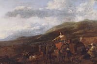 Gypsies and Their Flocks (detail)