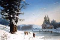 Snow Scene in the South of France