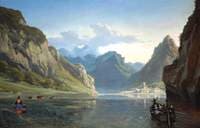 Souvenir of the Danube, View in Hungary