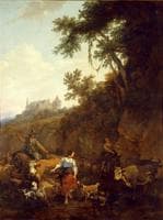 Landscape with Bentheim Castle in Background