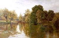 Crummock Water, Cumbria, Evening, a Quiet River