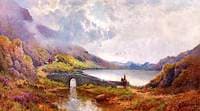Horseman and Bridge at the Gap of Dunloe, Killarney