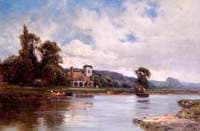 Medmenham Abbey and Ferry on the Thames, Buckinghamshire