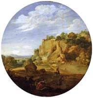 Classical Landscape with Rocks