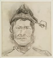 Man's Head with Cap