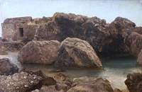 Stone Hut on a Rocky Coast
