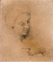 Study of a Woman's Head and Hand