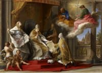 Pope Benedict XIV presenting the Encyclical 'Ex Omnibus' to the Comte de Stainville