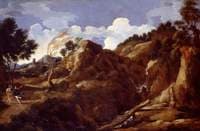 Mountainous Landscape with Approaching Storm