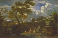 Italian Landscape with Figures