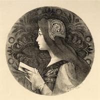 Portrait de femme symboliste