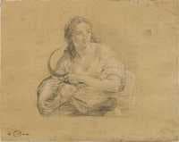 Woman Holding a Sickle and a Wreath, possibly Ceres