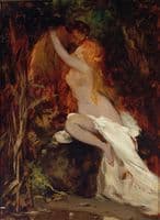 Faun und Nymphe