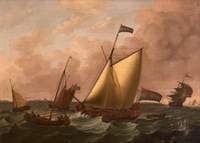 Dutch Ships Going before the Wind
