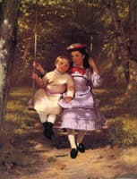 Two Girls on a Swing